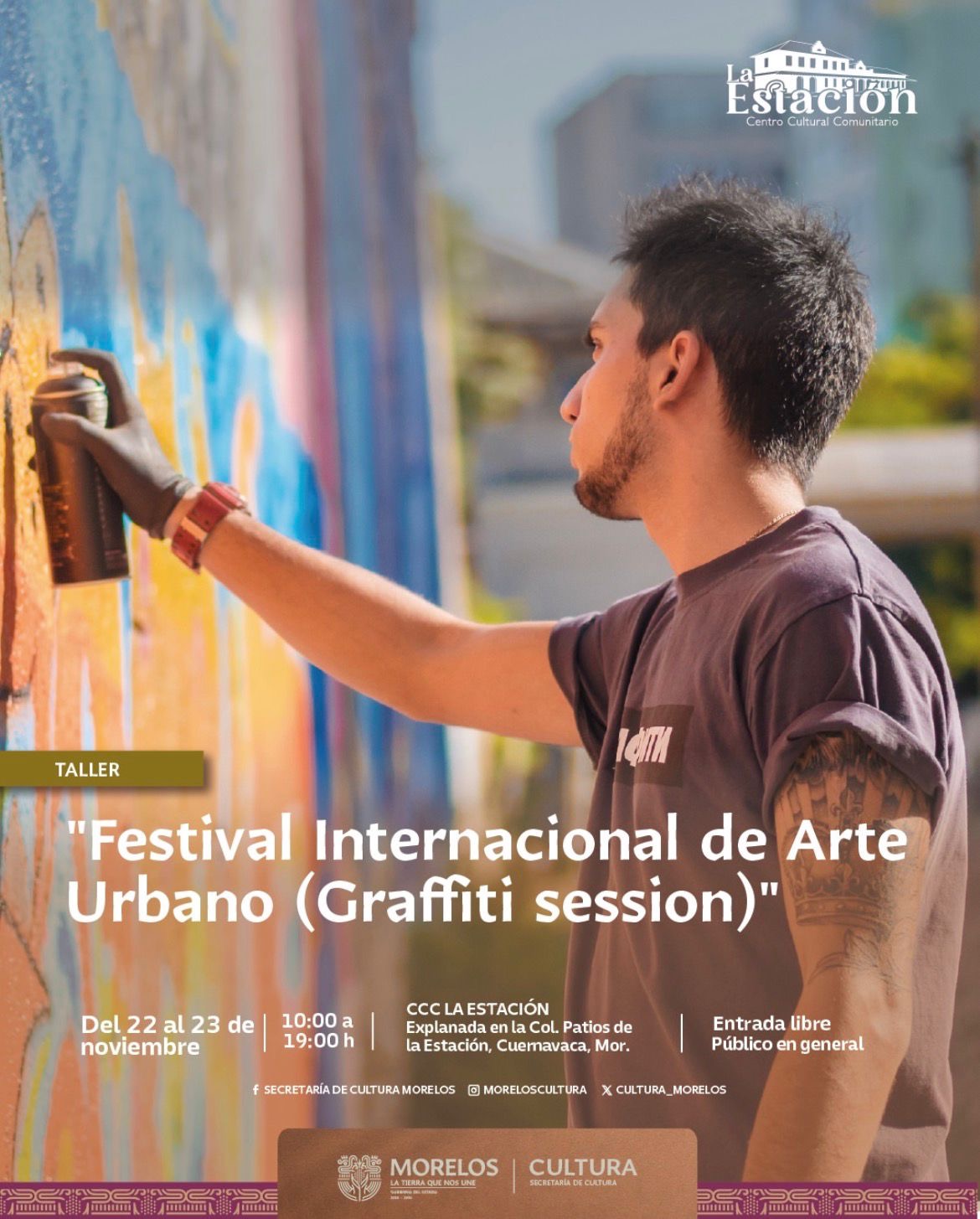 IMPULSA GOBIERNO ESTATAL FESTIVAL COLABORATIVO DE ARTE URBANO PARA RECUPERAR ESPACIOS Y REUNIR A LA COMUNIDAD DE PATIOS DE LA ESTACIÓN