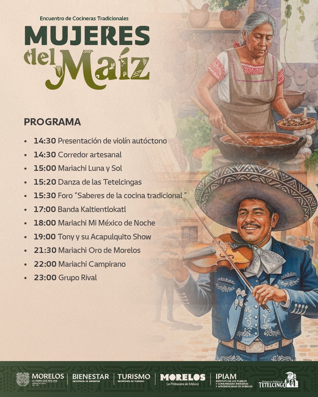 PRESERVA GOBIERNO DE MORELOS PATRIMONIO CULTURAL CON EL ENCUENTRO DE COCINERAS TRADICIONALES “MUJERES DEL MAÍZ”