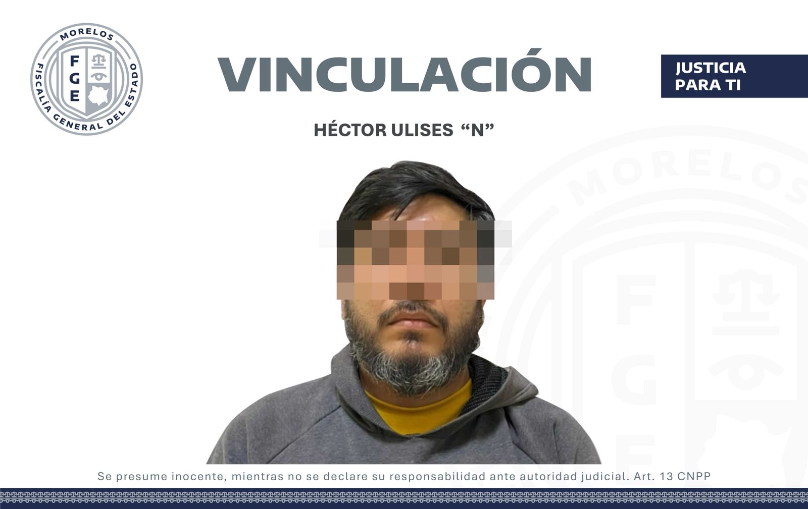 VINCULAN A PROCESO A UN HOMBRE POR ROBO CALIFICADO A UN BANCO EN CUERNAVACA